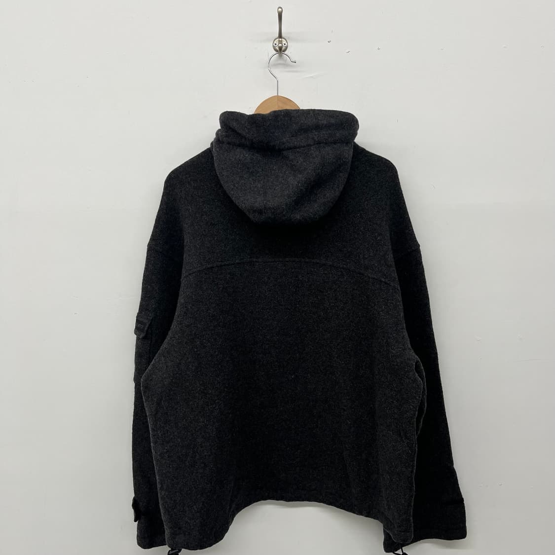 폴로 블랙 울 아노락 후드티 남xl 상품이미지6