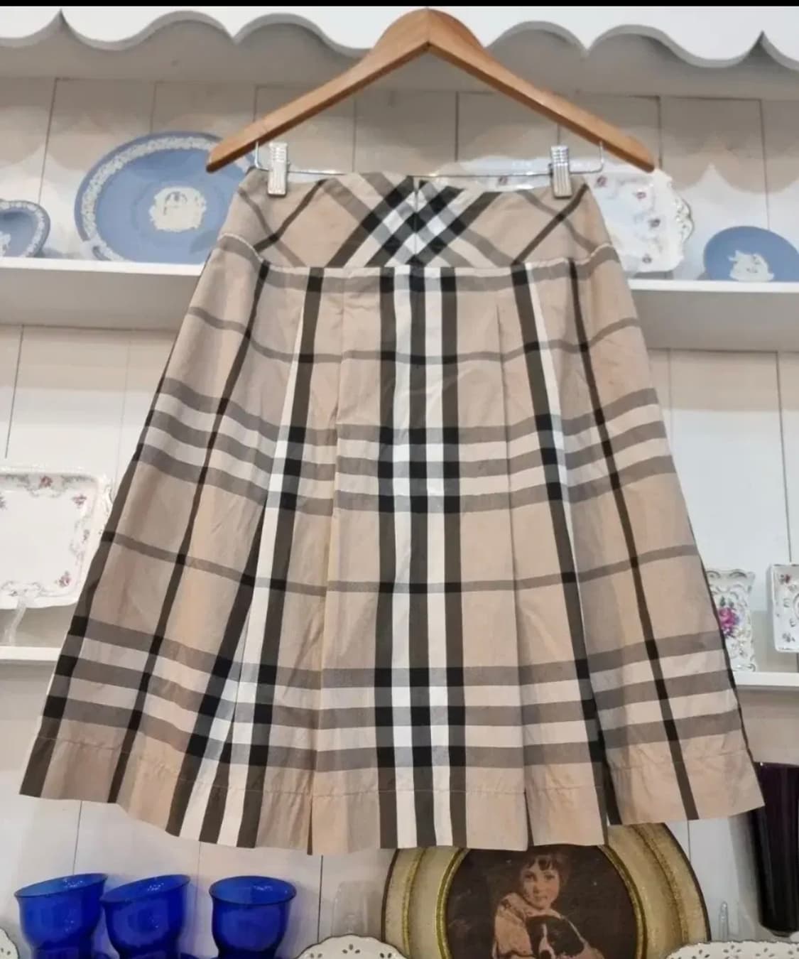 버버리 런던(BURBERRY LONDON) 체크 플리츠 스커트 상품이미지4