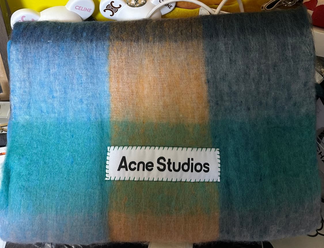 아크네 스튜디오 모헤어울체크 머플러 남여공용 상품이미지1