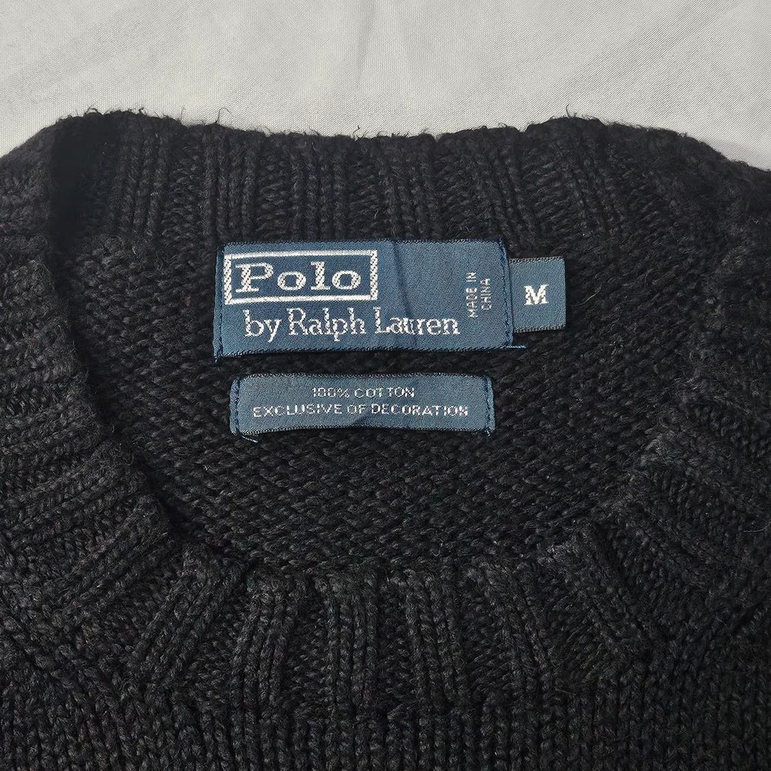 Polo 폴로 랄프로렌 블랙 라운드 니트  상품이미지3