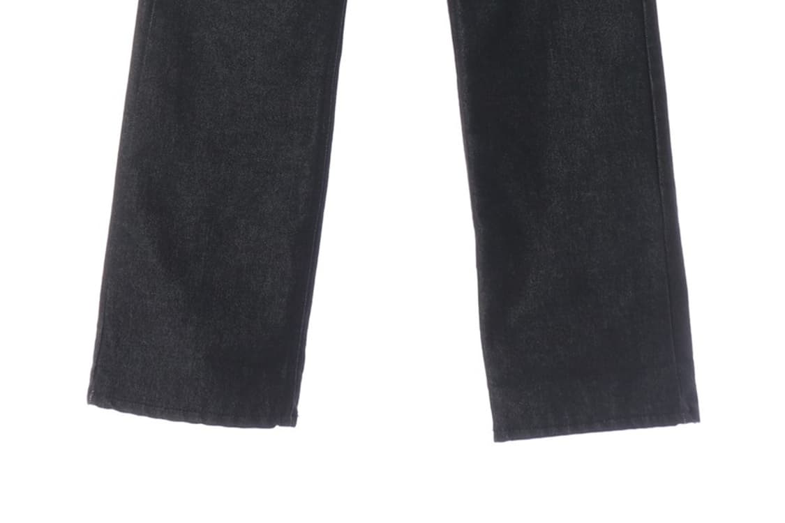 MIEL 다크 인디고 생지 와이드 데님 팬츠 상품이미지5