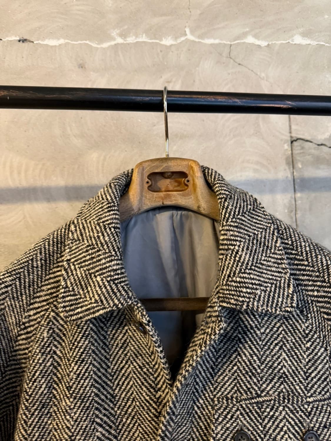 OHI 도네갈트위드 헤링본 코트 남성100 상품이미지6