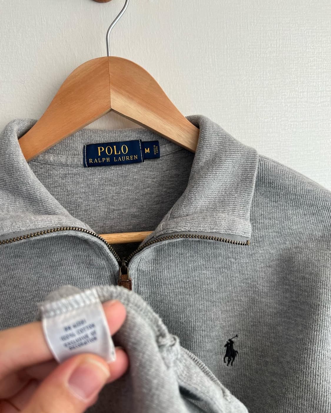폴로 그레이 반집업  상품이미지4