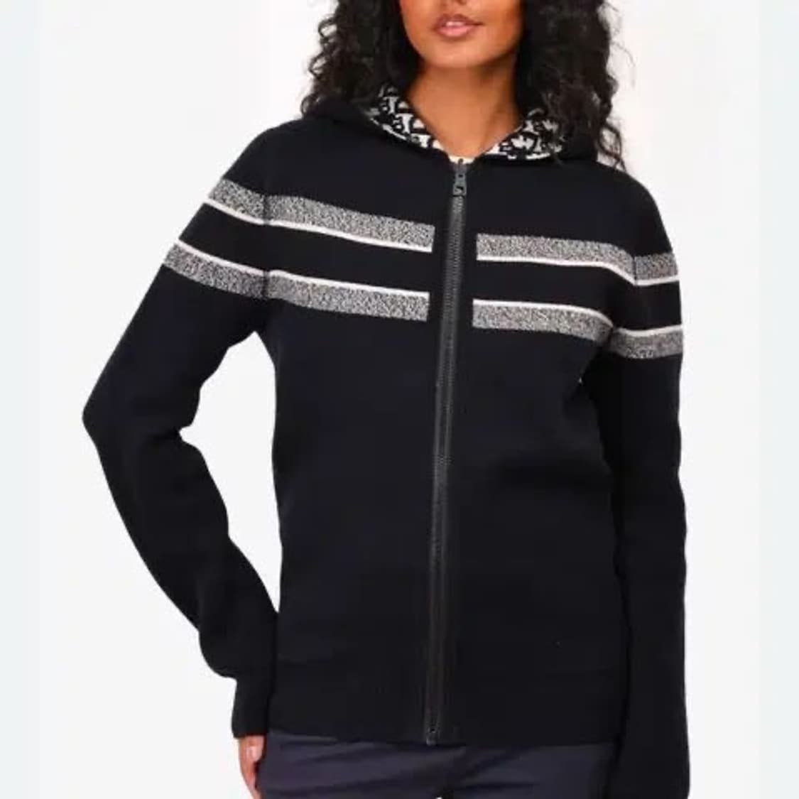 (S+/38) / 디올 리버서블 오블리크 캐시미어 후드집업 가디건 상품이미지6