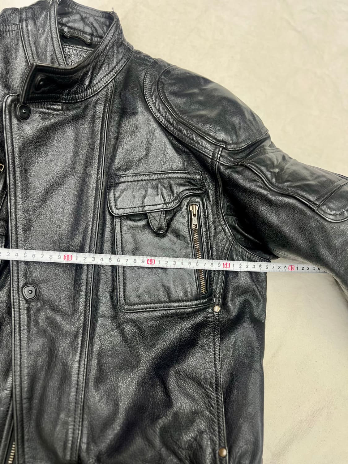 카도야(Kadoya) 라이더 가죽 재킷 상품이미지8