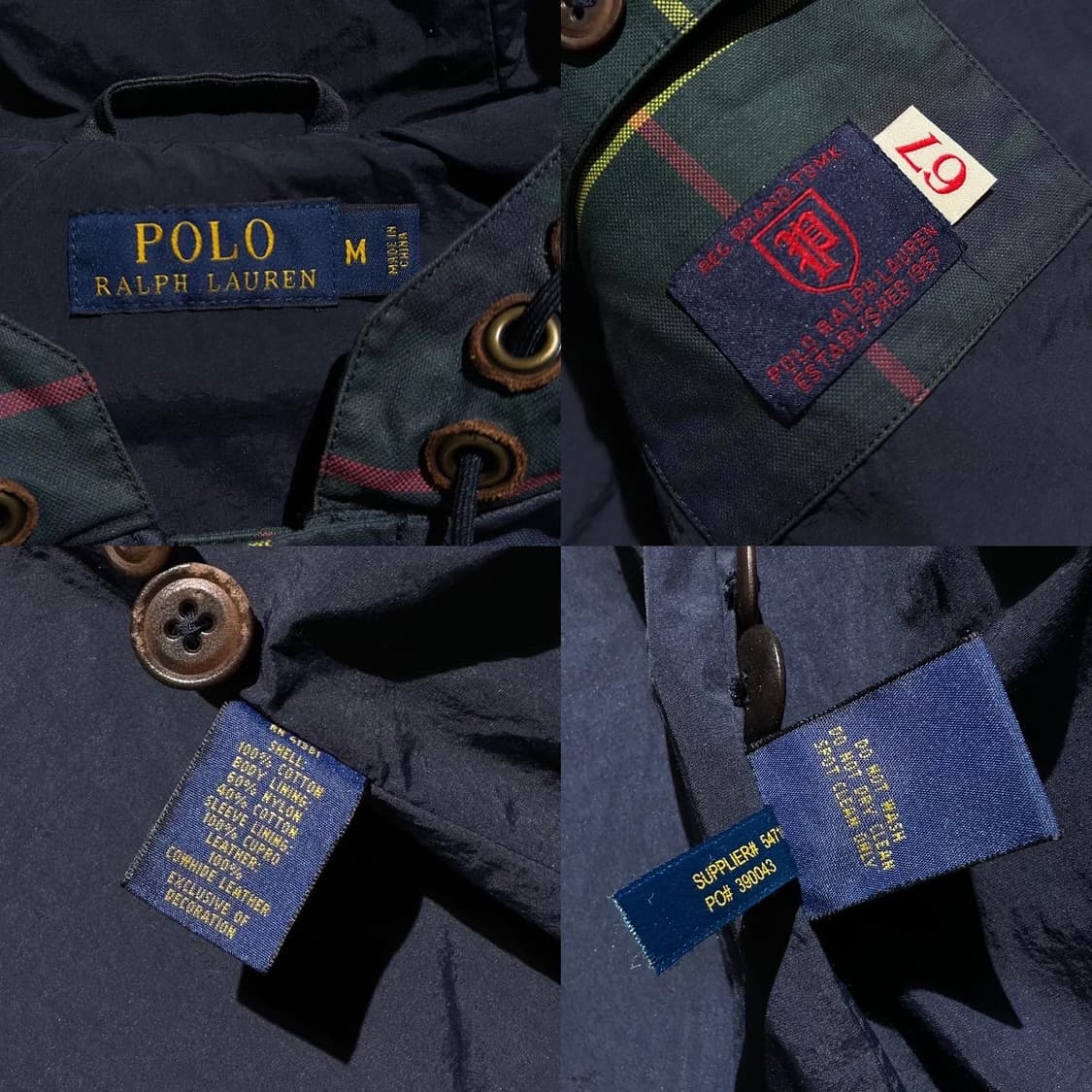 폴로 블랙와치 타탄체크 왁스드 코튼 후드 자켓 상품이미지10