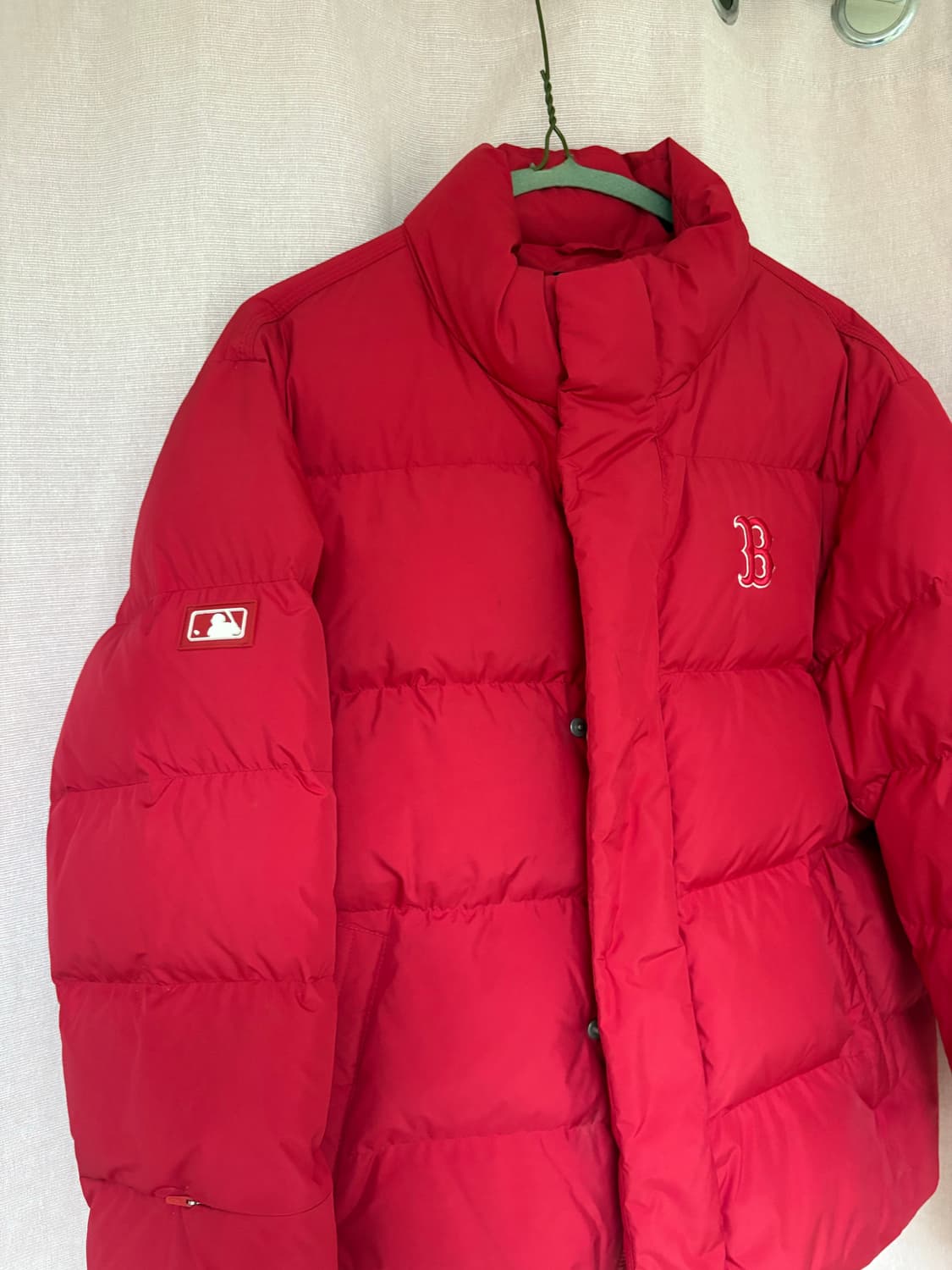 MLB 보스턴 덕다운 레드 숏패딩 상품이미지2