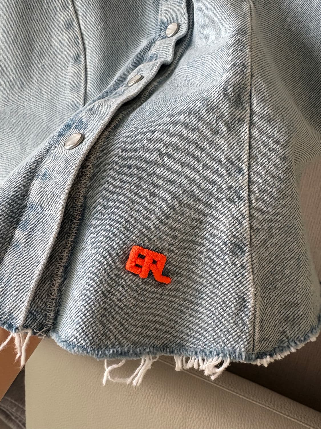 ERL x Levi's 여성 데님 탑 [S] 상품이미지4
