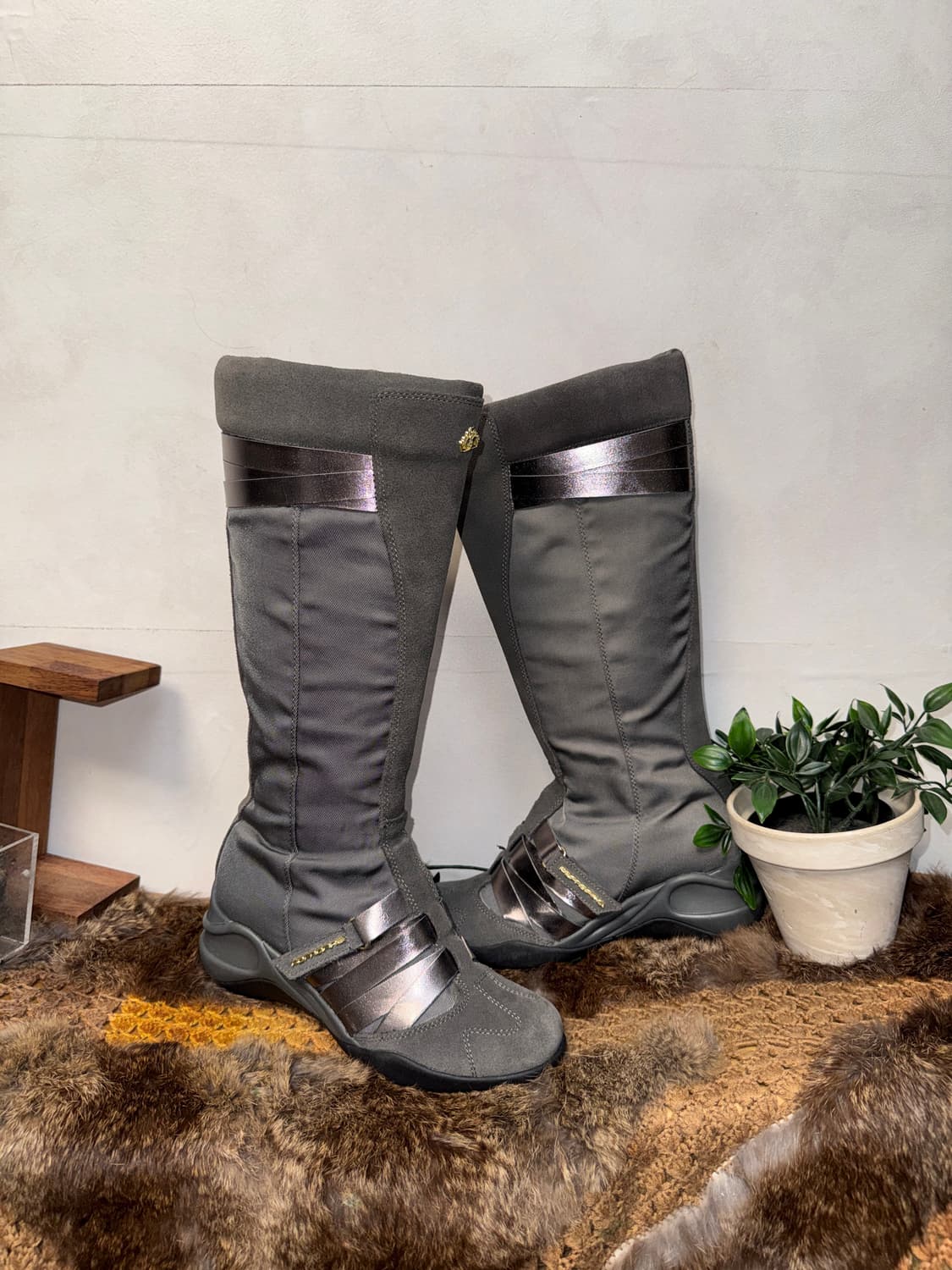 Fornarina hidden heel cozy long boots 상품이미지2