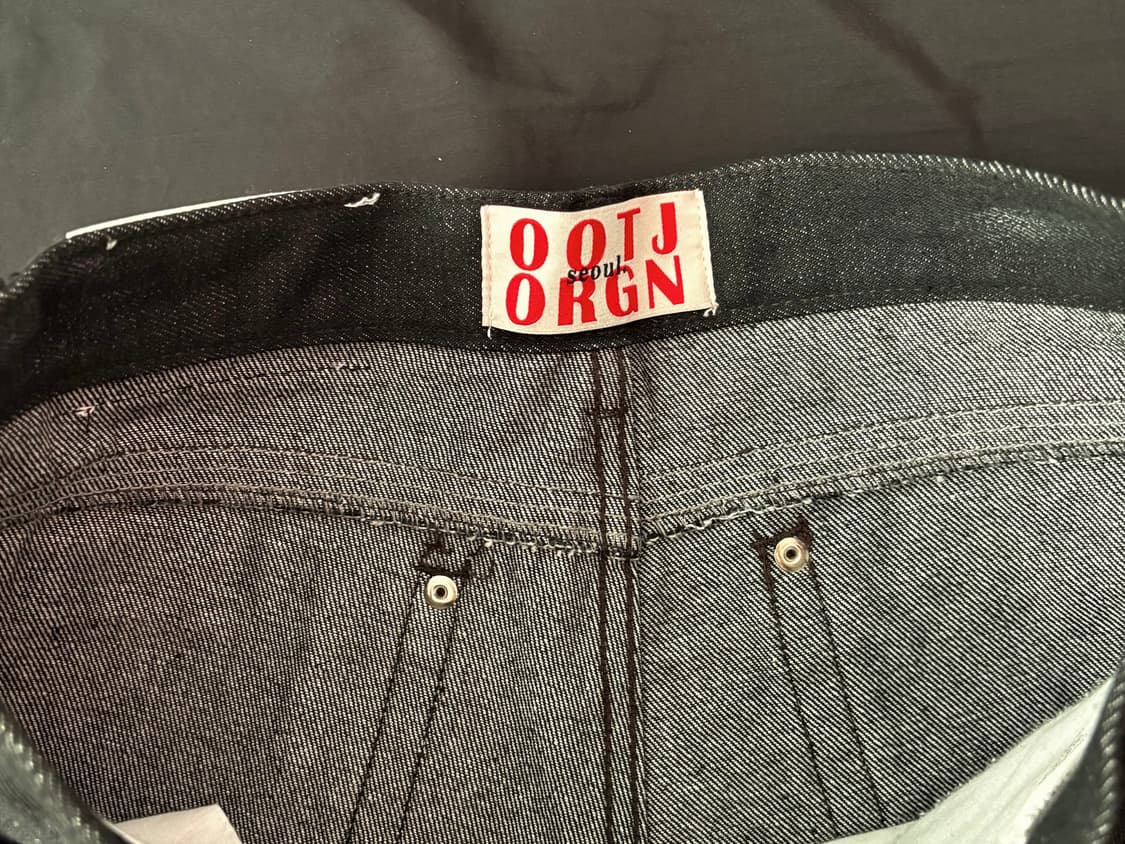 블랙업 핫크 논페이드 숏데님 흑청 M 상품이미지3