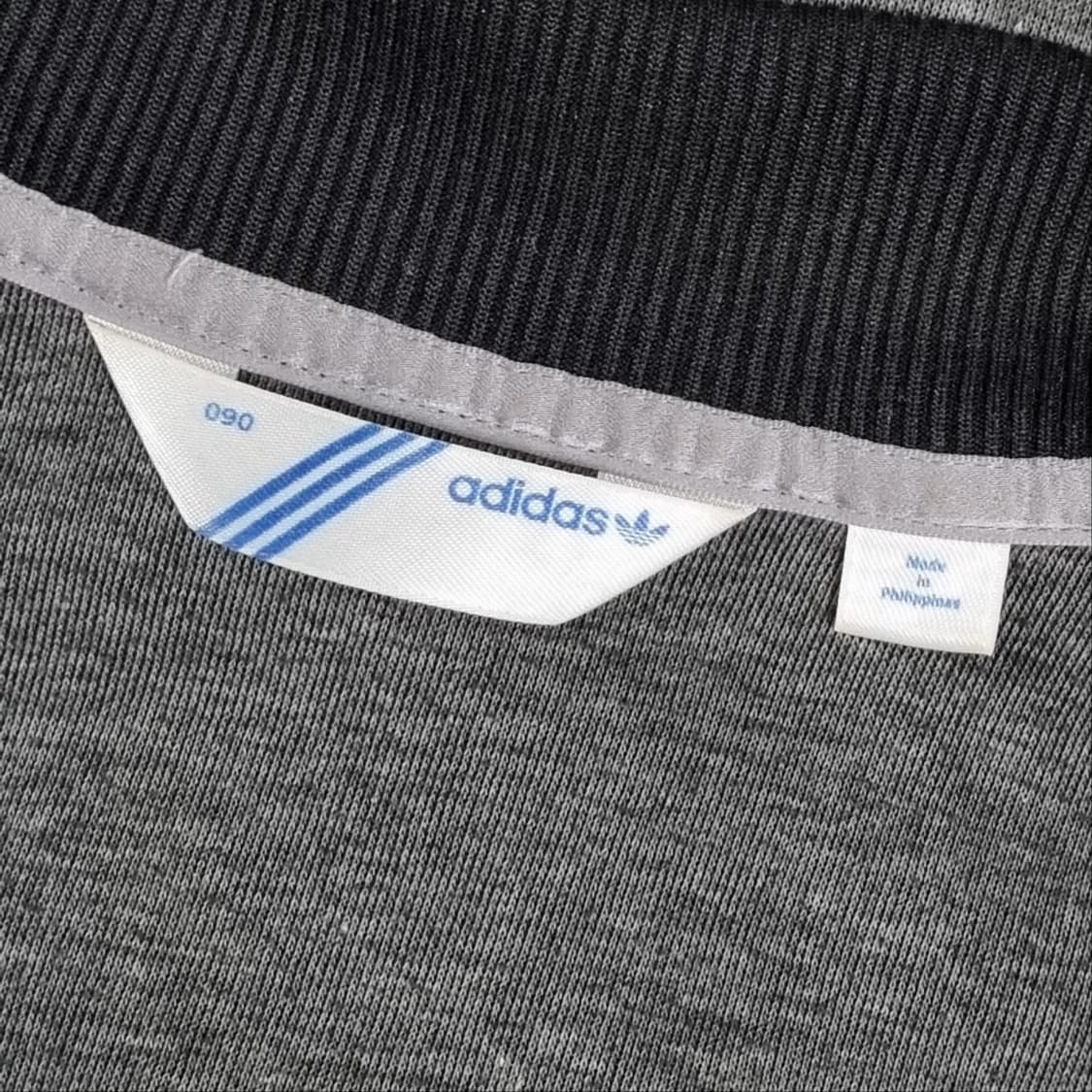 아디다스 큐빅 로고 져지 후드 집업 90 블랙실버 상품이미지3