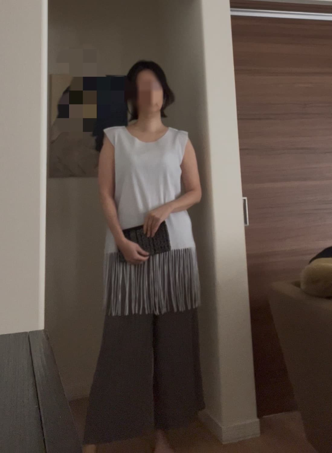 me  ISSEY MIYAKE 플리츠 프린지탑 상품이미지9