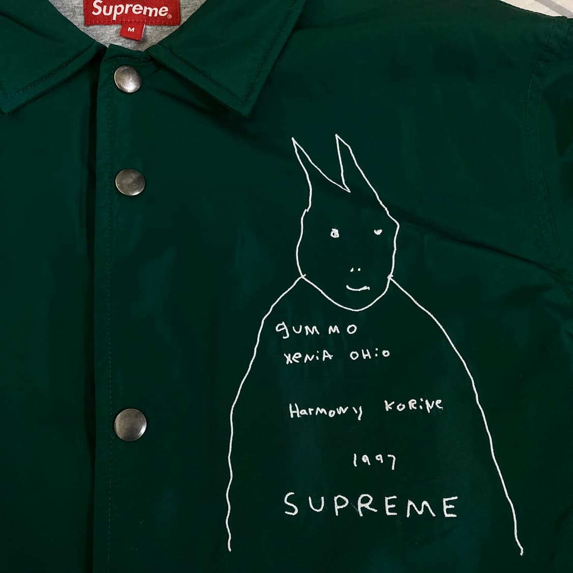 (m) 슈프림 22ss 구모 코치자켓 그린 상품이미지3