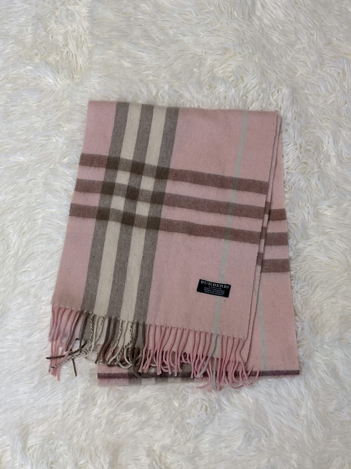 버버리 핑크 머플러 상품이미지1