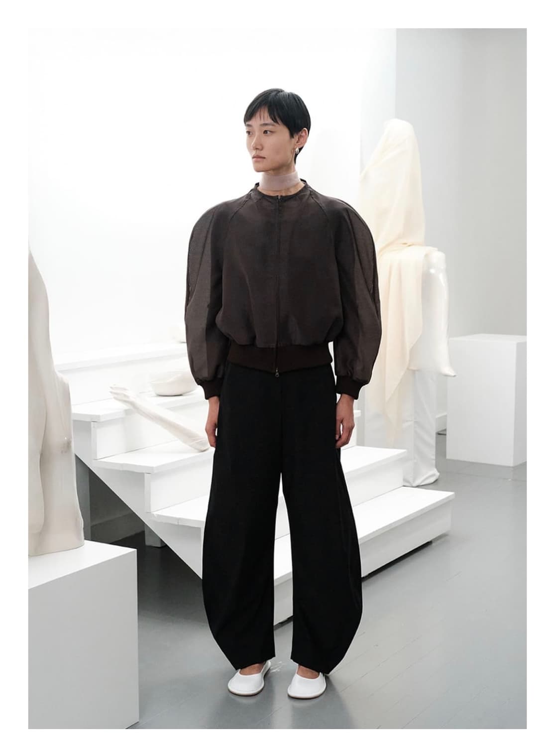 아모멘토 오간자 점퍼  상품이미지1