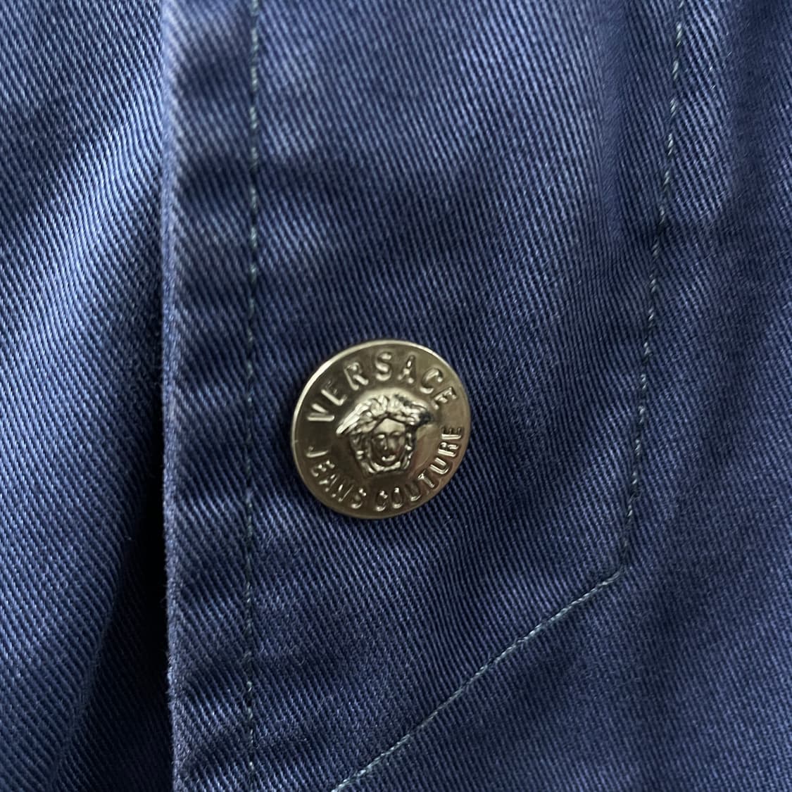 베르사체 블루 코트 S 상품이미지4