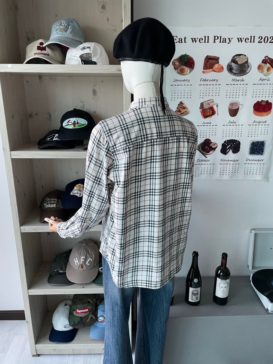 버버리 로고 체크 셔츠 상품이미지7
