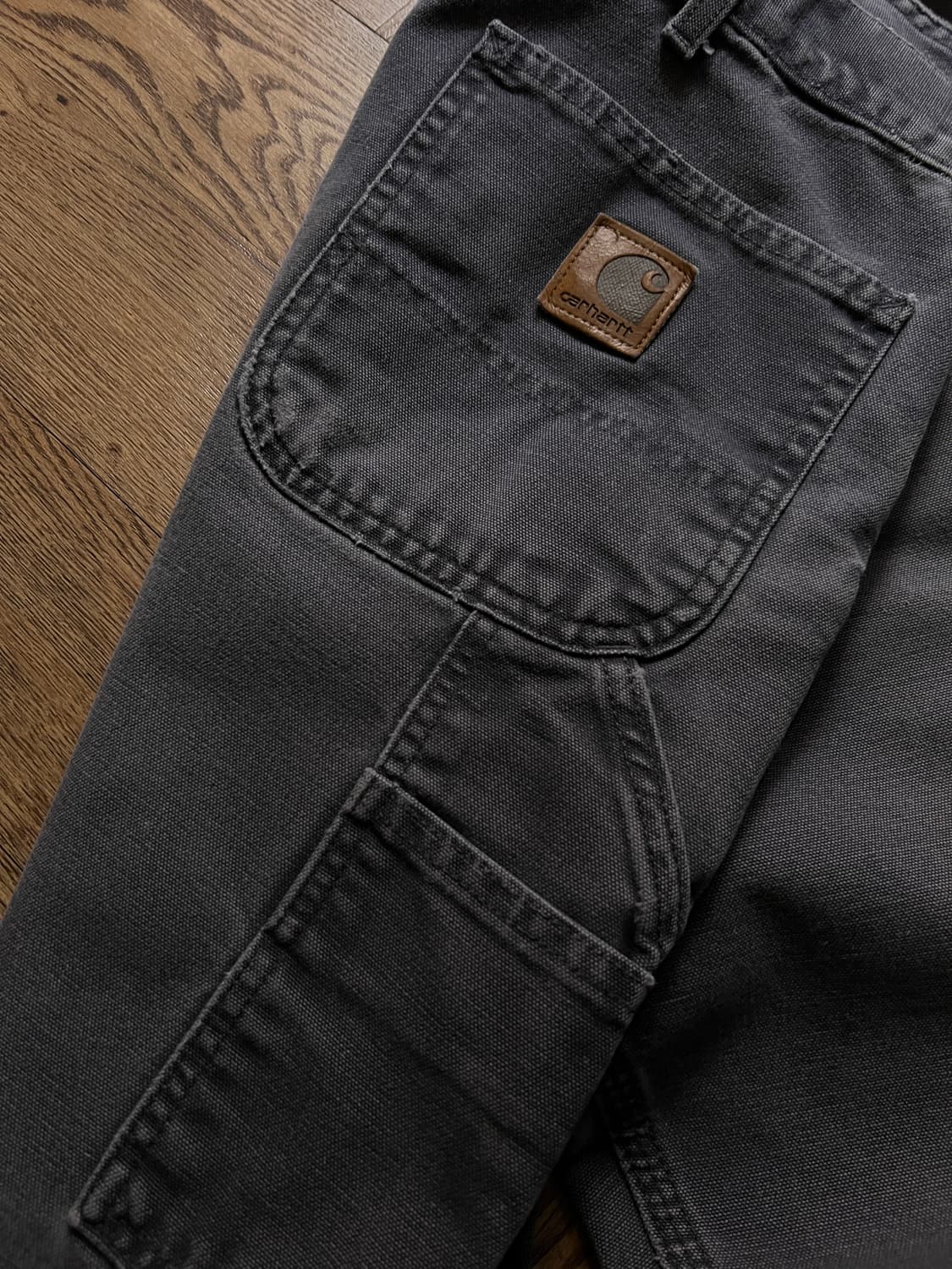 [36]칼하트 USA 빈티지 워싱 페트롤 블루 카펜터 워크 팬츠 상품이미지8