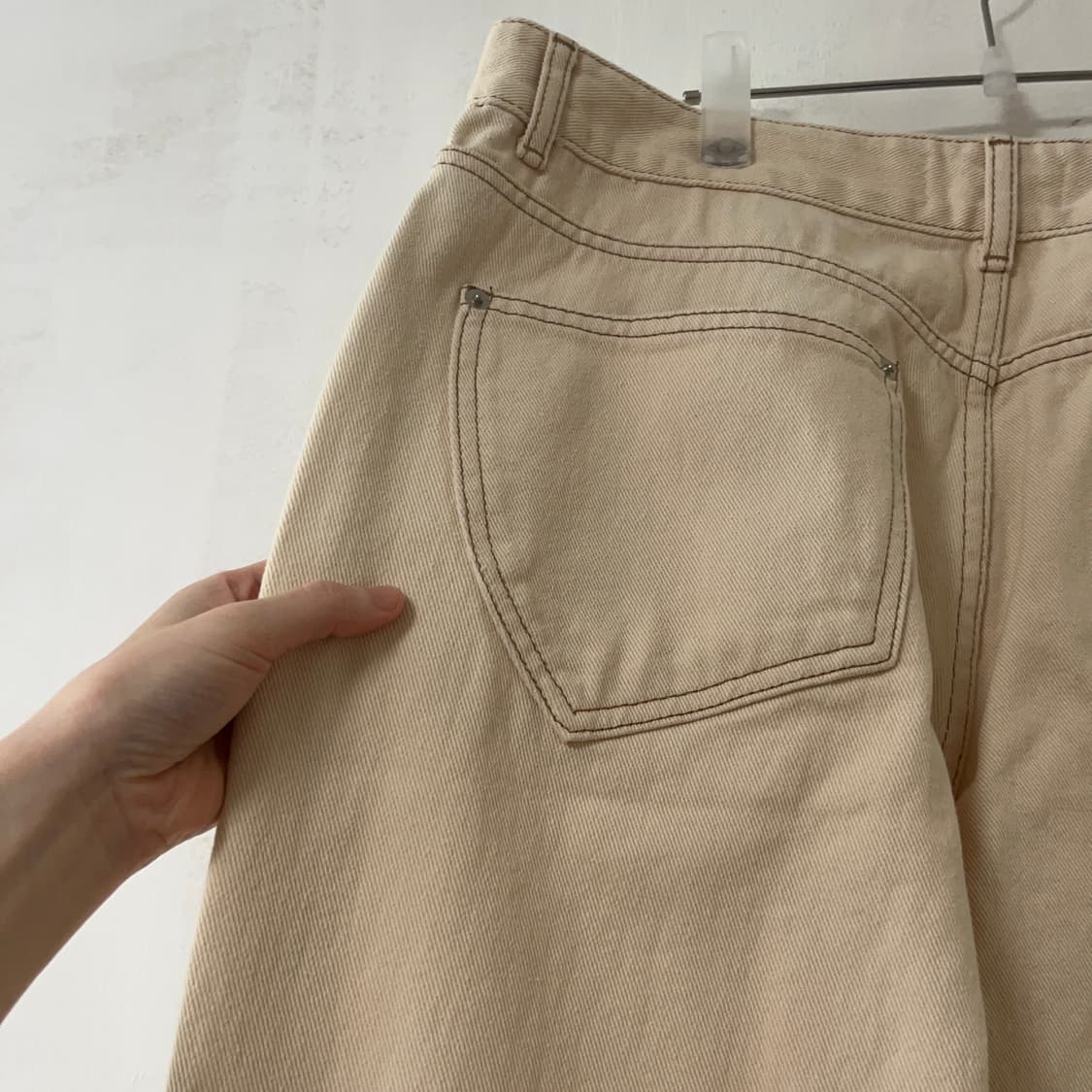 기준 kijun 바지 크림 XL - 새제품 상품이미지6