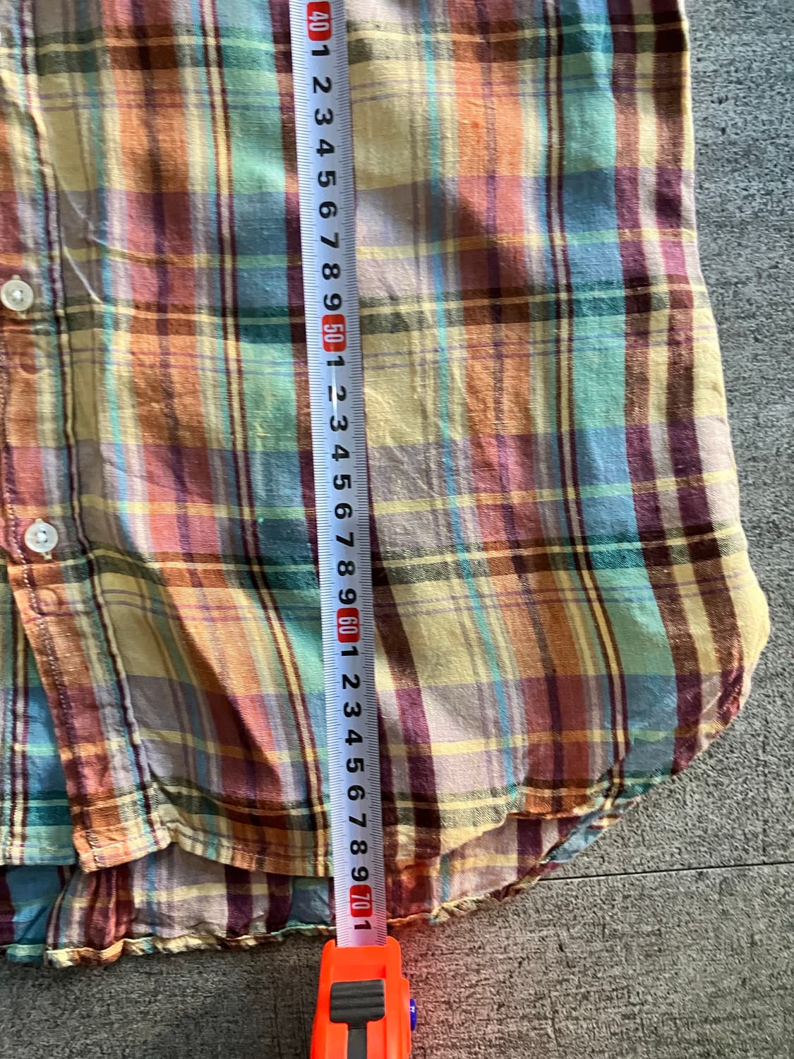 일본빈티지 Purelinen 올드스쿨아메카지 혁오풍 복고 잔체크셔츠 상품이미지3