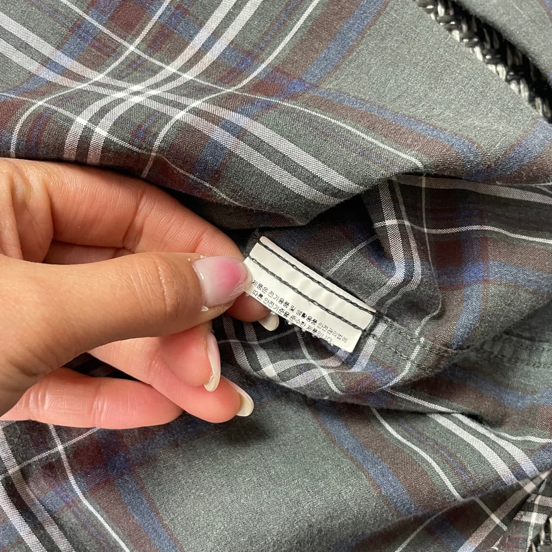 헨리코튼 딥그린 체크셔츠 95 상품이미지5