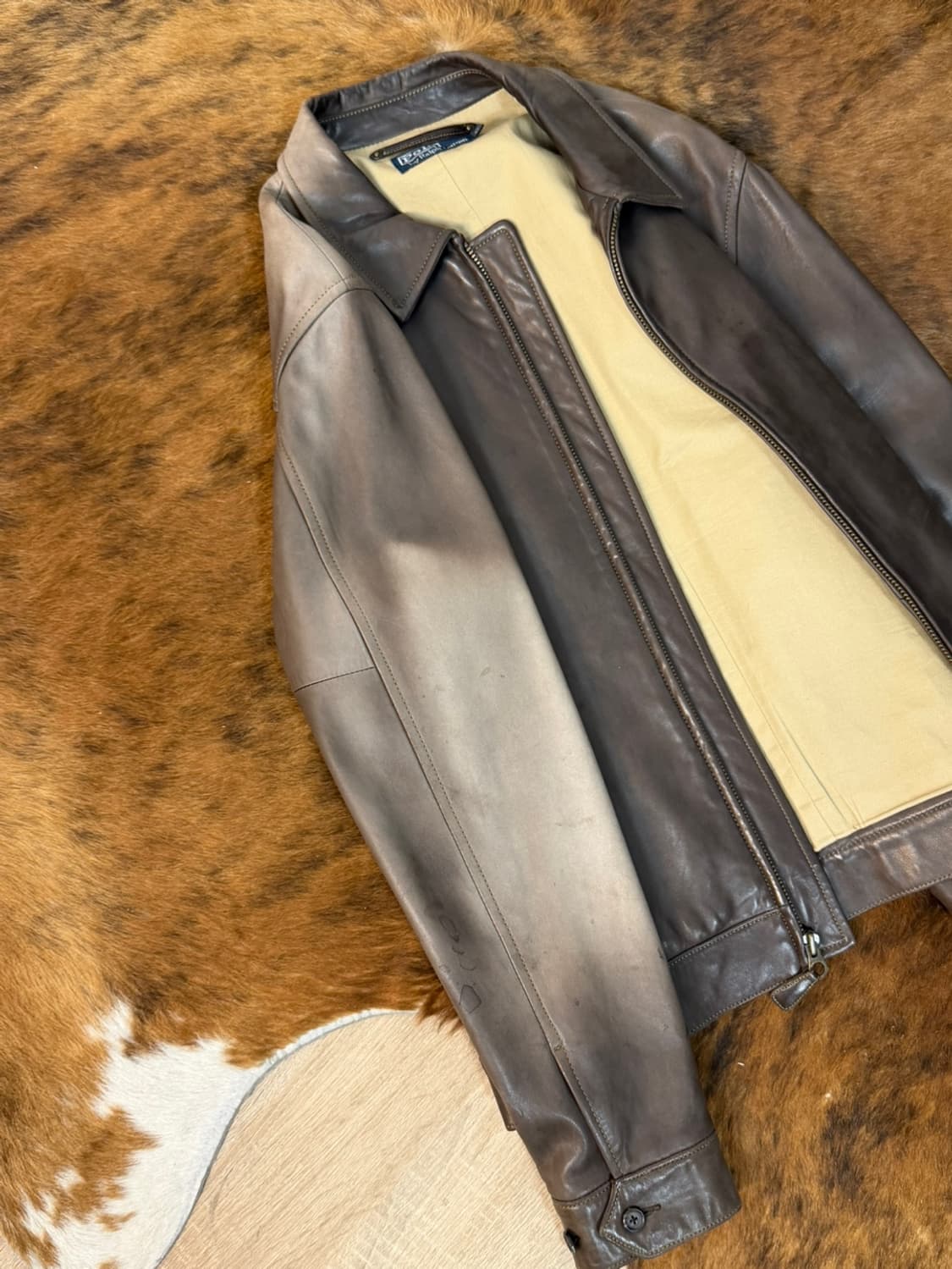 폴로 랄프로렌 맥스웰 브라운 레더 자켓  상품이미지7