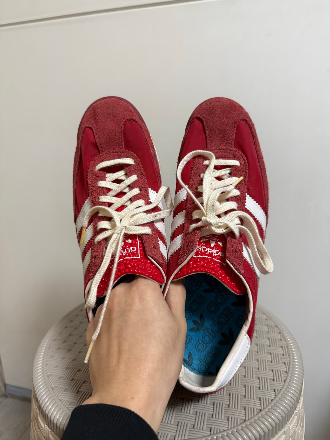 빈티지 아디다스 레드 스니커즈 265 상품이미지4