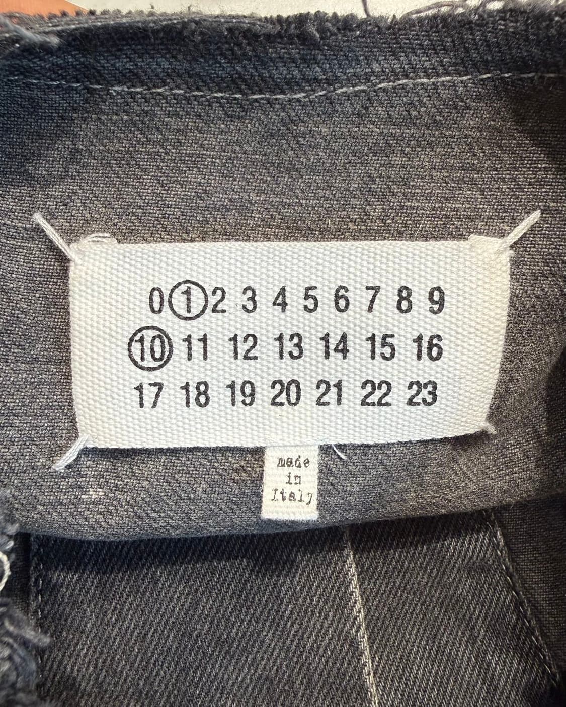 메종 마르지엘라 데님 페인팅 카라리스 자켓 상품이미지8