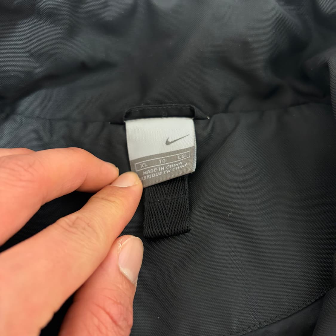 나이키 나이키00s 올드스쿨 실버 솔로 스우시 바이커 누빔 바람막이 자켓 상품이미지5