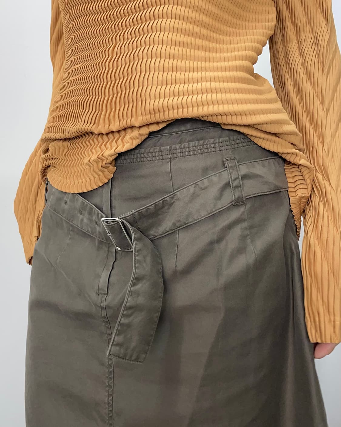 zucca 벨트 밀리터리 미디스커트 상품이미지2