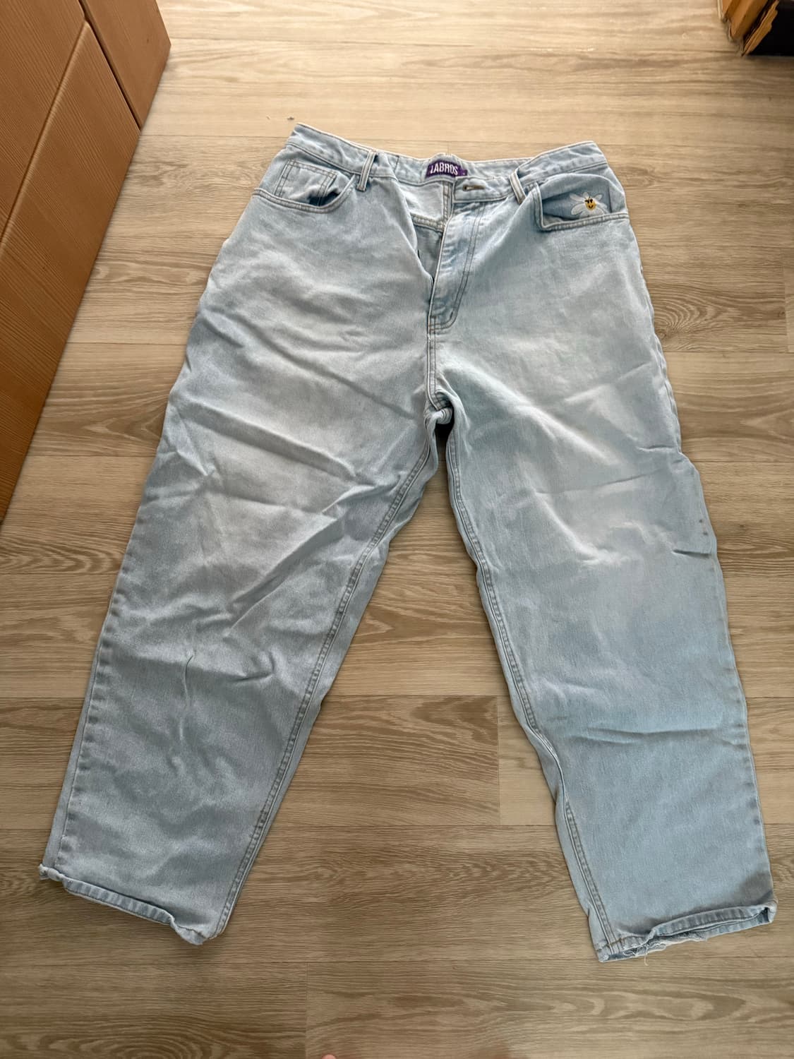 라브로스 워싱 연청 데님 L 상품이미지1