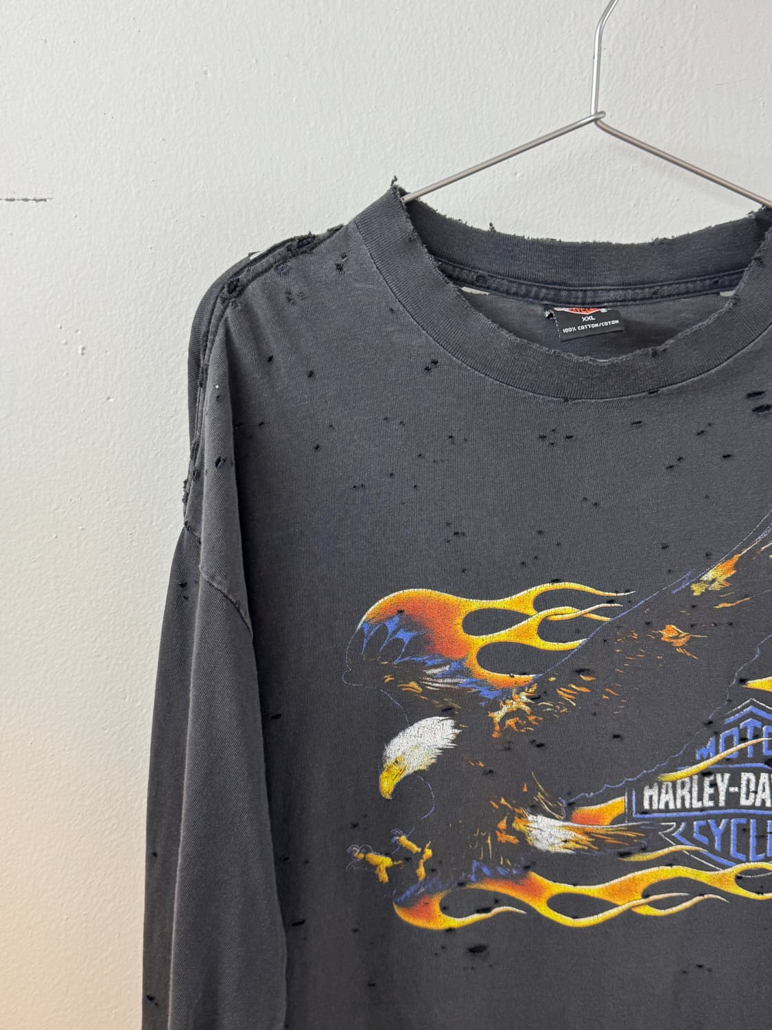 Harley davidson flame eagle faded long 상품이미지2