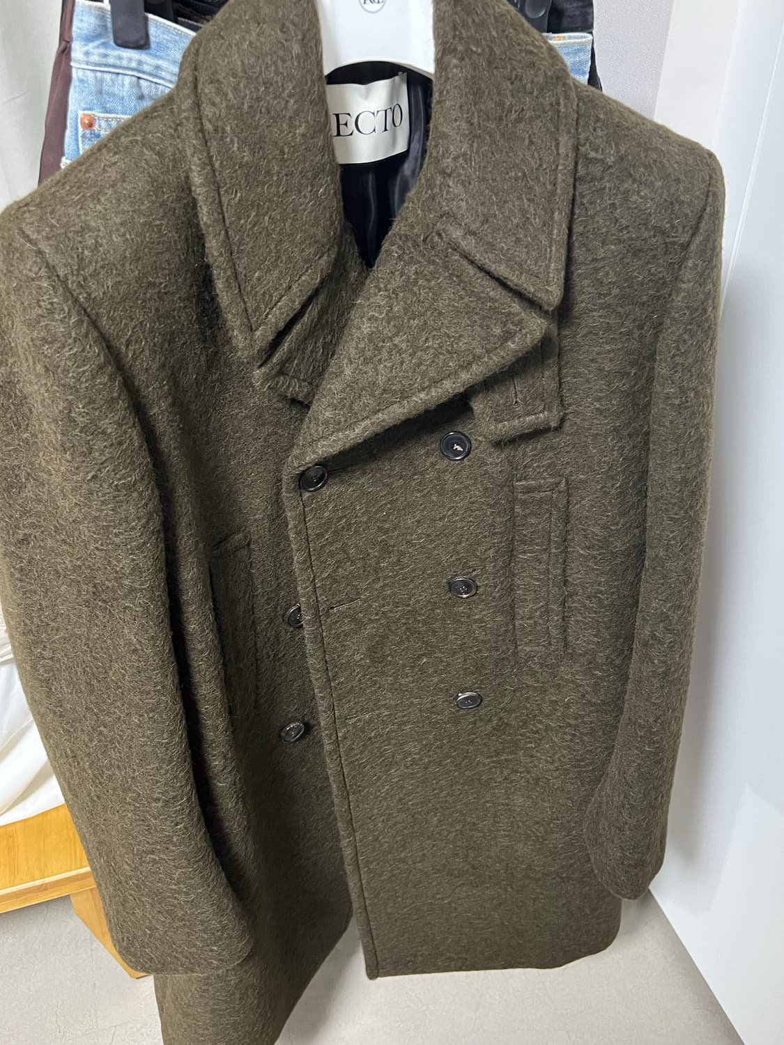 렉토 25FW 라마 울 빈티지 피코트 (S) 상품이미지1