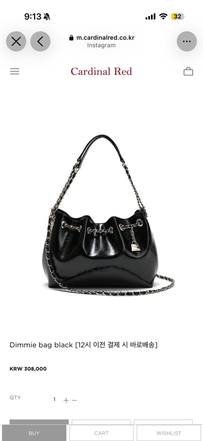 카니널레드 가방cardinal red _dimmie bag(Black) 상품이미지9