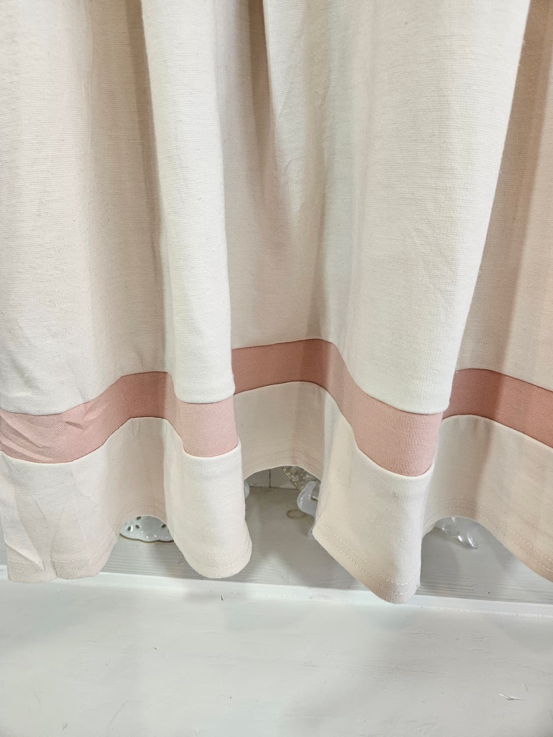 베이비핑크 리본 플레어 원피스 상품이미지3