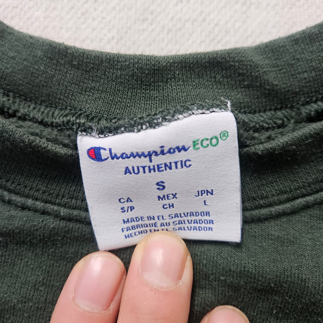 S 챔피온 빈티지 크루넥 맨투맨 0401Y 상품이미지3