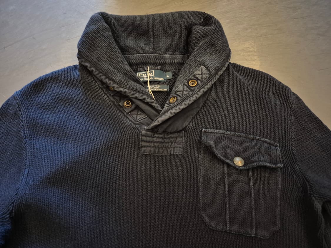 폴로랄프로렌 밀리터리 숄카라 니트 상품이미지2