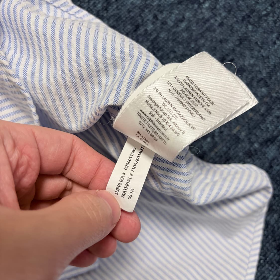 폴로 랄프로렌 클래식핏 옥스포드 셔츠 상품이미지6