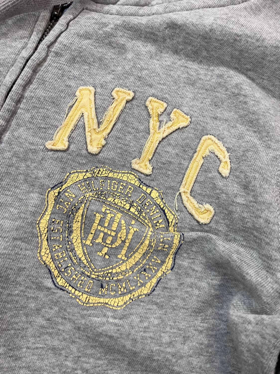 타미힐피거 데님 후드집업 그레이 M  #csz2802 상품이미지4