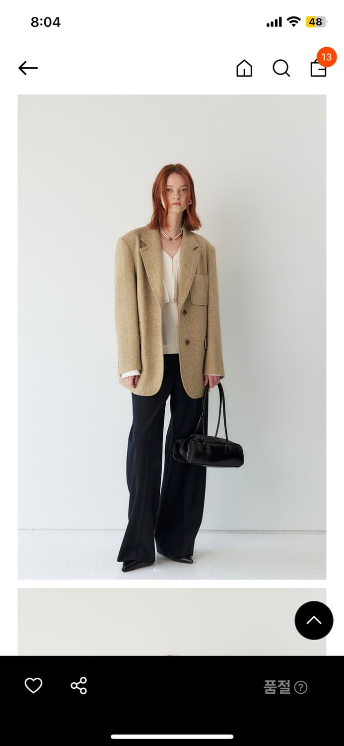 (네고가능) 마론에디션 24 fall 헤링본 포켓 싱글 블레이저 자켓 상품이미지7