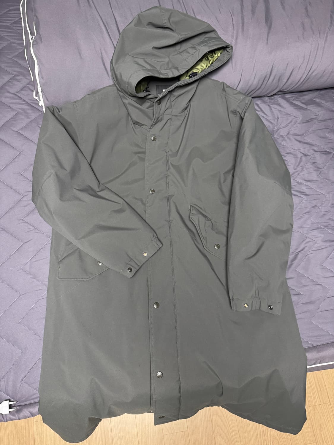 유니클로X엔지니어드가먼츠 후드코트 (카키 XL) 상품이미지7