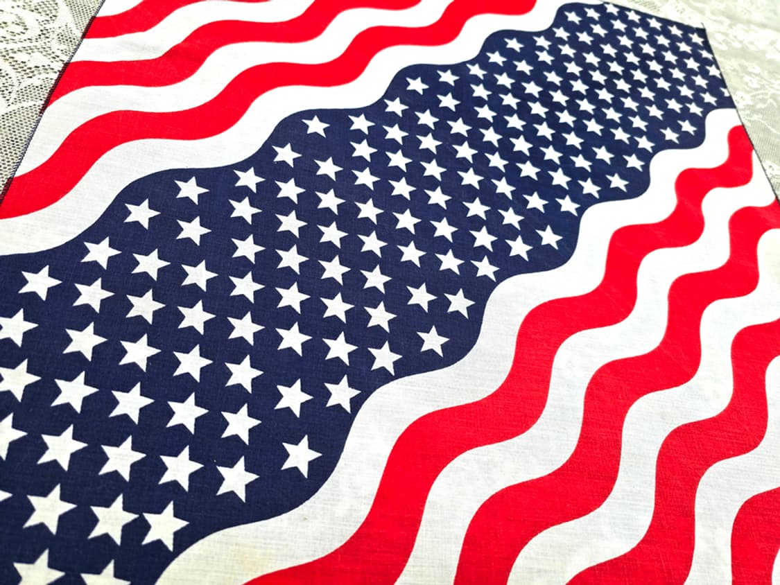 80s 성조기 반다나 (made in usa) 상품이미지3