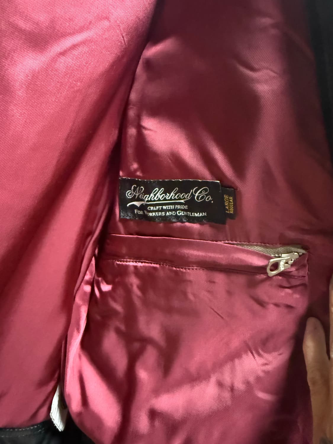 네이버후드 리얼레더 스포츠자켓 상품이미지3