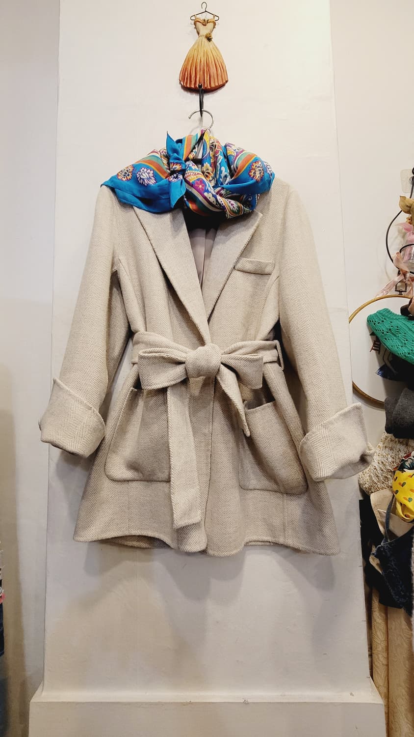 페이지플린 헤링본 울  자켓코트 상품이미지1