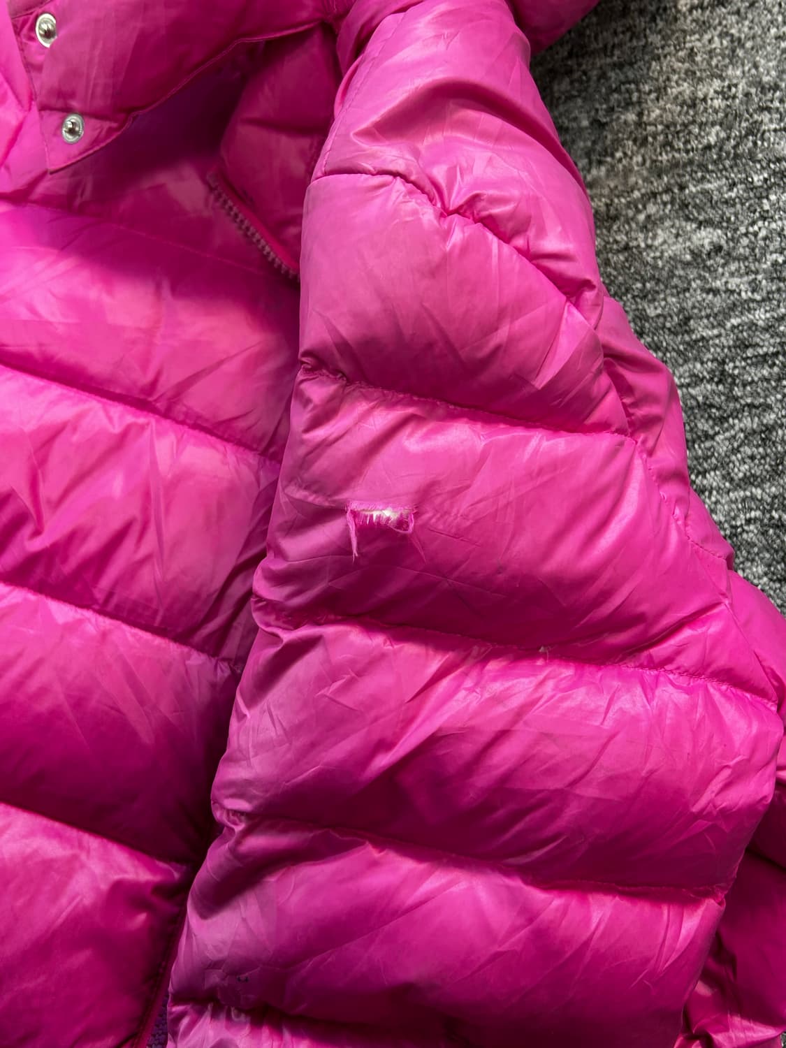 폴로 랄프로렌 딥핑크 후드 경량패딩 L 상품이미지5
