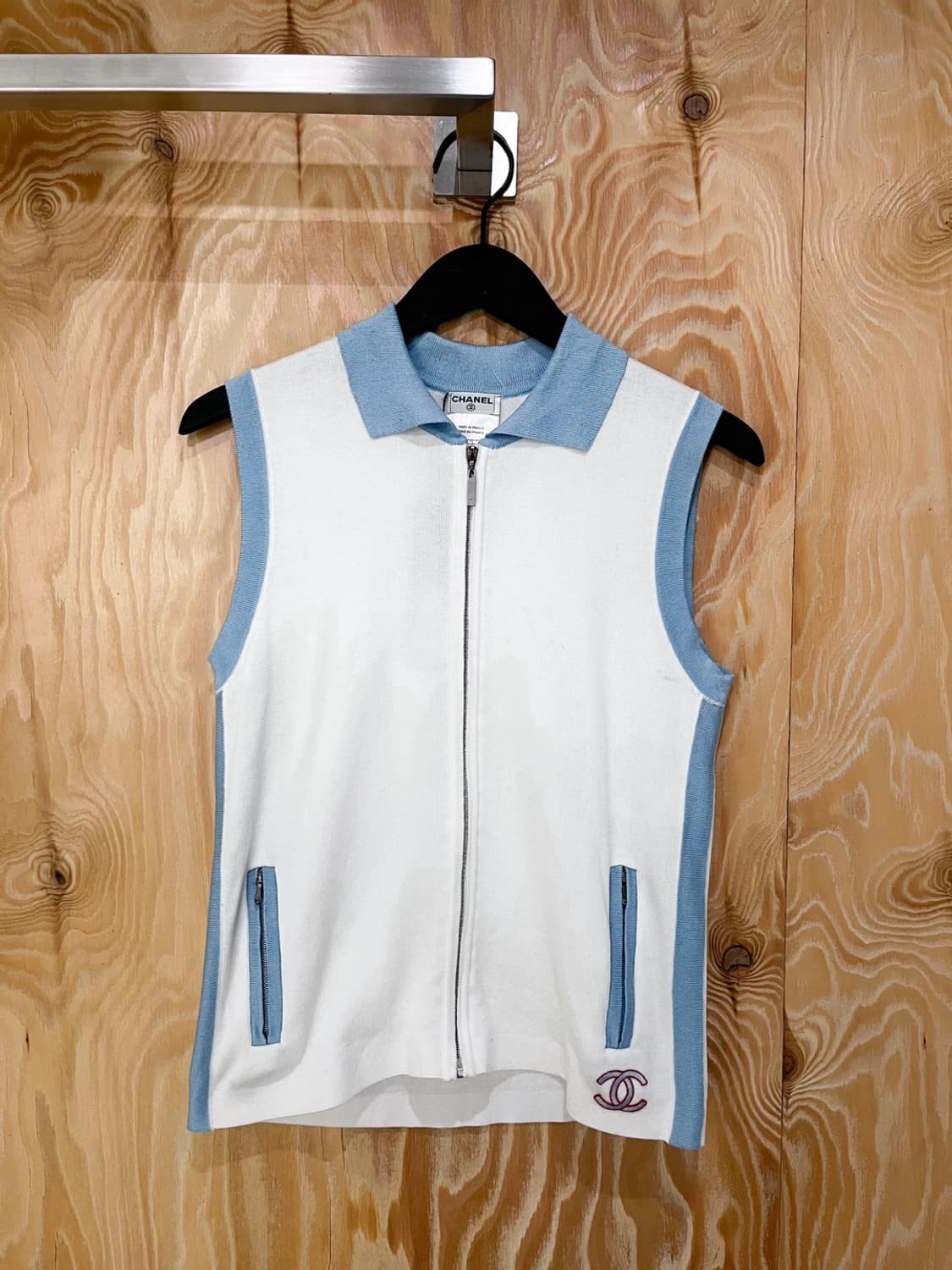 샤넬 02s/s 풀 집 니트 탑 상품이미지1