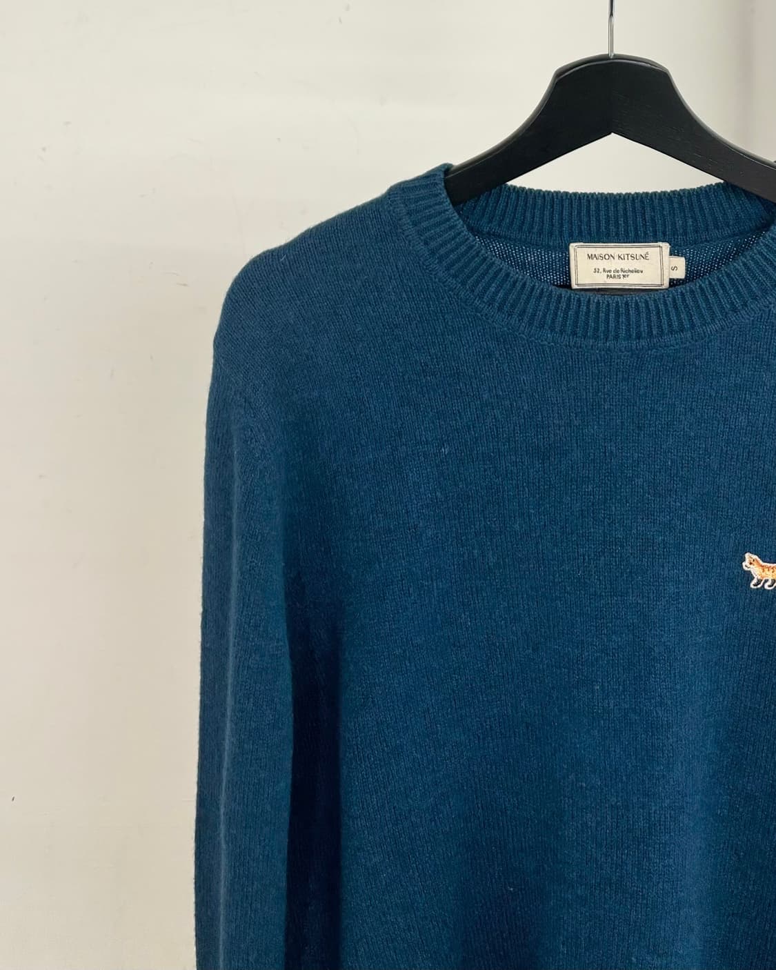 메종 키츠네 폭스 헤드 램스울 니트 상품이미지3