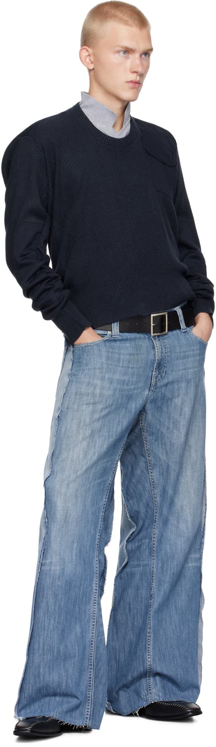 [S,L]프로토타입스 Moved Neckline Military 니트 상품이미지5