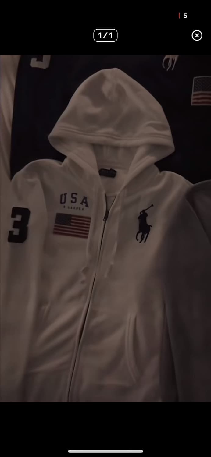 폴로 빅포니 성조기 후드집업 삽니다 상품이미지1