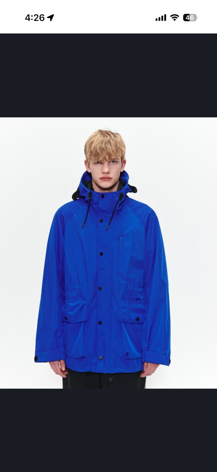 애프터프레이 레저 밀리터리 후디 쉘파카 블루 M 상품이미지1